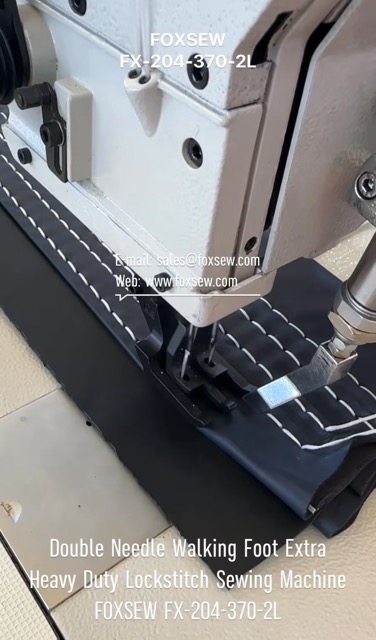 Double Needle Walking Foot Triple Feed Extra Heavy Duty Upholstery Sewing Machine
