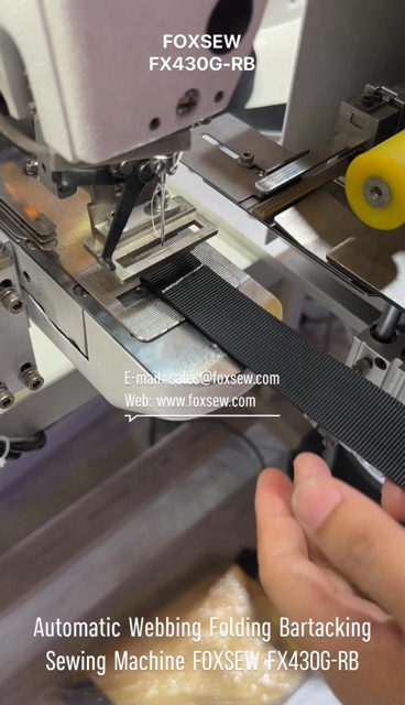 Automatic Webbing Folding Bartacking Sewing Machine