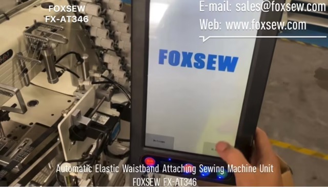 Automatic Elastic Waistband Attaching Sewing Machine Unit