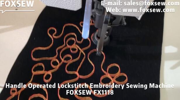 Handle Operated Lockstitch Embroidery Sewing Machine
