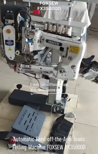 Automatic Feed-off-the-Arm Jeans Felling Machine