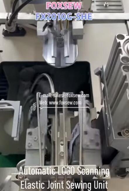 Automatic LOGO Scanning Elastic Bands Joint Sewing Machine Unit