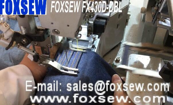 Double Needle Automatic Beltloop Setter Sewing Machine Unit