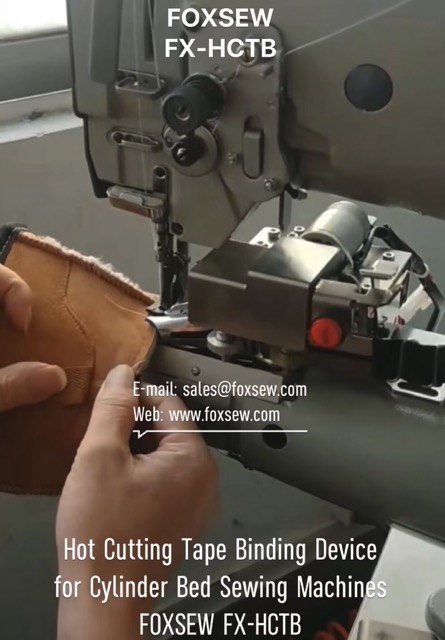 Hot Cutting Tape Binding Device for Cylinder Bed Sewing Machines