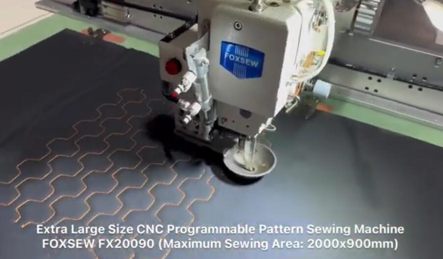 Extra Large Size CNC Programmable Pattern Sewing Machine
