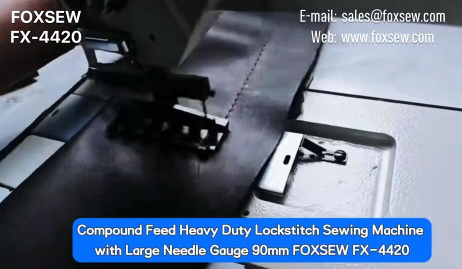 Compound Feed Heavy Duty Sewing Machine with Large 90mm Needle Gauge