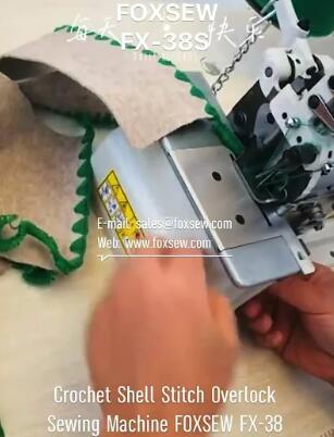 Crochet Shell Stitch Overlock Sewing Machine