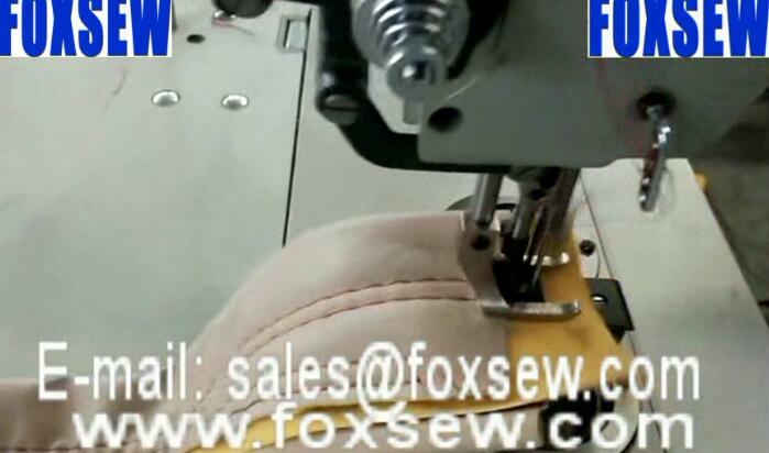 Double Needle Post Bed Walking Foot Upholstery Stitching Sewing Machine