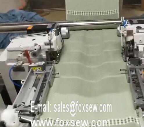 Automatic Longitudinal Hemming Machine for Terry Towels