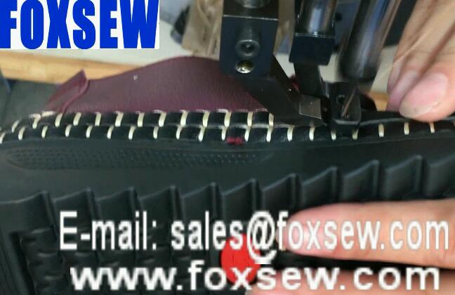 Side Moccasin Ornamental Stitching Sewing Machine for Shoes