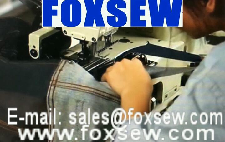 Automatic Jeans Waistband Attaching Sewing Machine