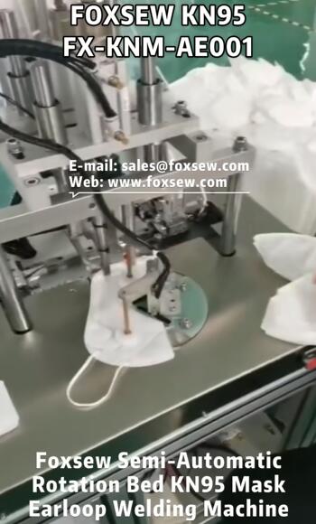 Semi-Automatic KN95 Mask Earloop Welding Machine