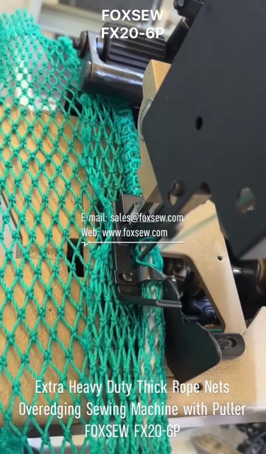 Extra Heavy Duty Thick Rope Nets Overedging Sewing Machine with Puller