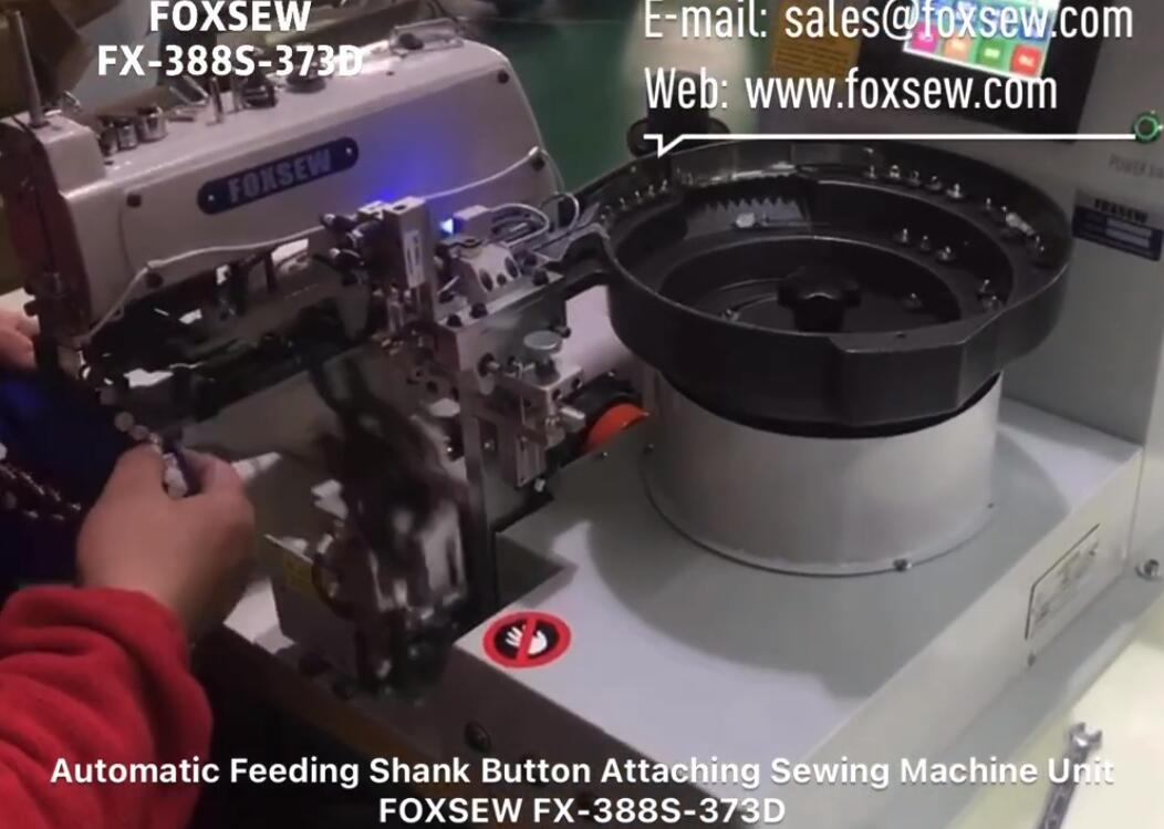 Automatic Feeding Shank Button Sewing Machine