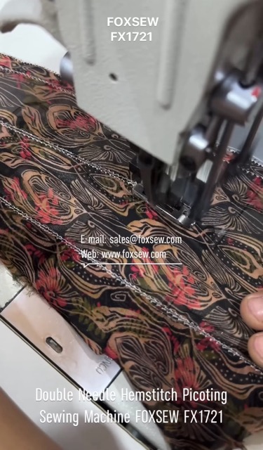 Double Needle Hemstitch Picoting Sewing Machine