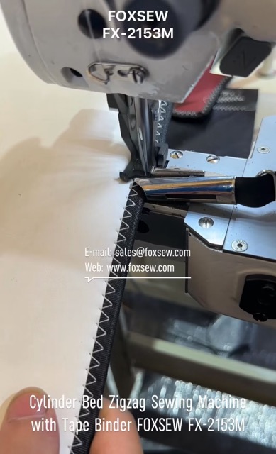Cylinder Bed Zigzag Sewing Machine with Tape Binder