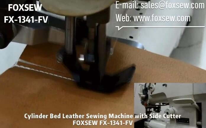 Cylinder Bed Leather Upholstery Sewing Machine with Edge Cutter