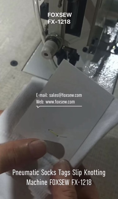 Pneumatic Socks Tagging Slip Knotting Machine