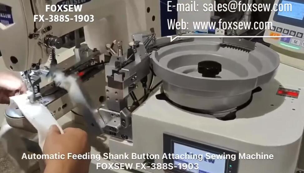 Automatic Feeding Shank Button Attaching Machine