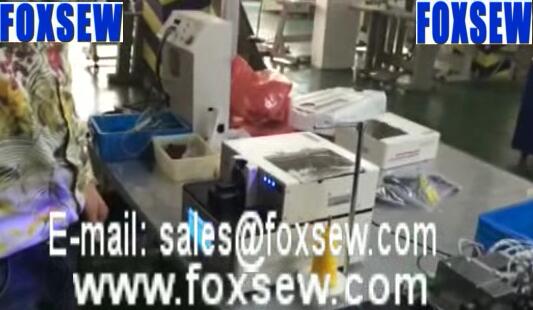 Button Wrapping and Knotting Machine