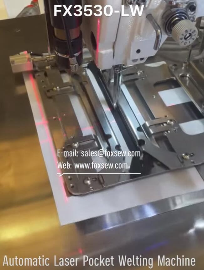 Automatic Laser Pocket Welting Machine with Zipper
