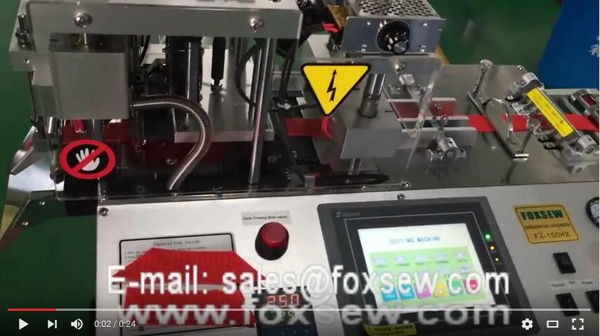 Computer Webbing Cutting Machine with Hole Puncher 