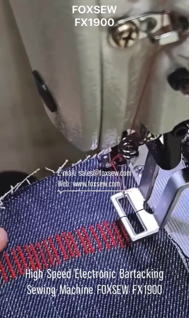 High Speed Electronic Bartacking Sewing Machine for Denim Jeans