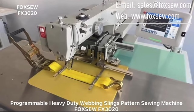 Programmable Heavy Duty Sling Webbing Pattern Sewing Machine