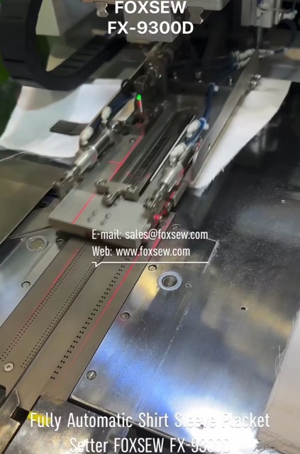 Fully Automatic Shirt Sleeve Placket Setter