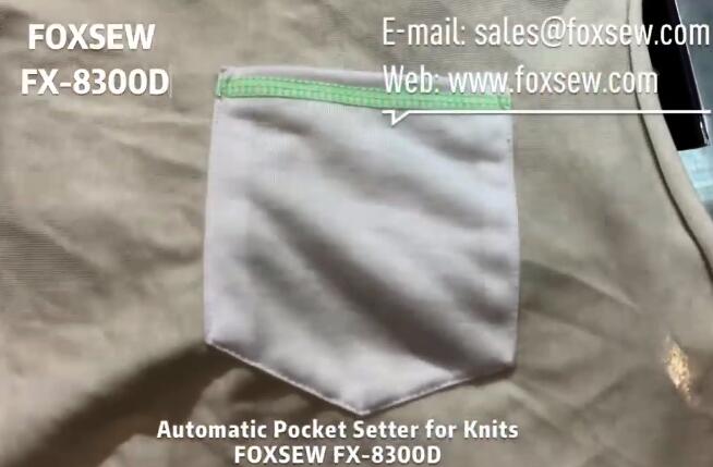 Automatic Pocket Setter for Knits