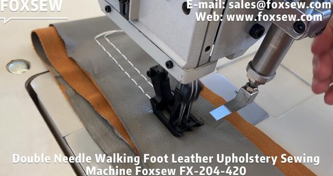 Double Needle Heavy Duty Walking Foot Upholstery Sewing Machine