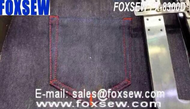 Automatic Jeans Pockets Attaching Machine