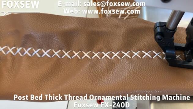 Post Bed Thick Thread Ornamental Stitching Machine
