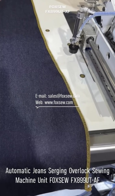 Automatic Jeans Serging Overlock Sewing Machine Unit