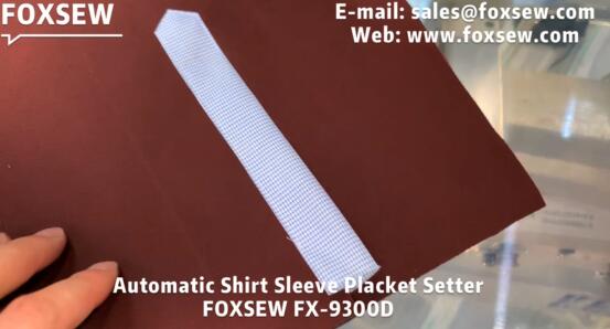 Automatic Shirt Sleeve Placket Setter