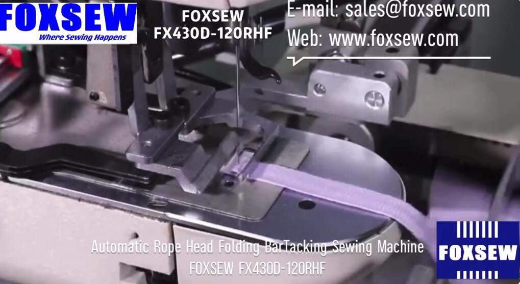 Automatic Rope Head Folding Bartacking Sewing Machine Unit