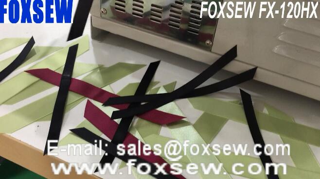 Automatic Polyester Satin Angle Ribbon Cutting Machine