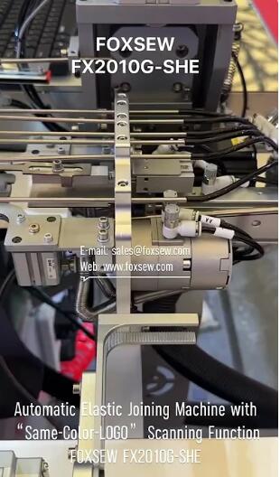 Automatic Elastic Joining Sewing Machine with “Self-Colored” LOGO Scanning Function