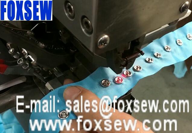 Automatic Snap Button Attaching Machine