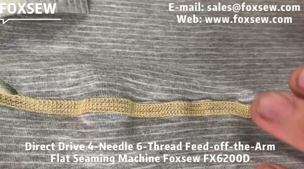 4-Needle 6-Thread Interlock Flat Seamer Machine