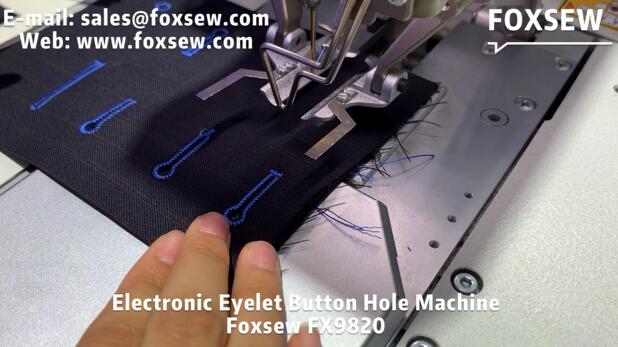 Electronic Eyelet Button Hole Machine