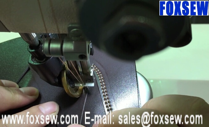 Roller Feed Post Bed Split Needle Bar Sewing Machine 