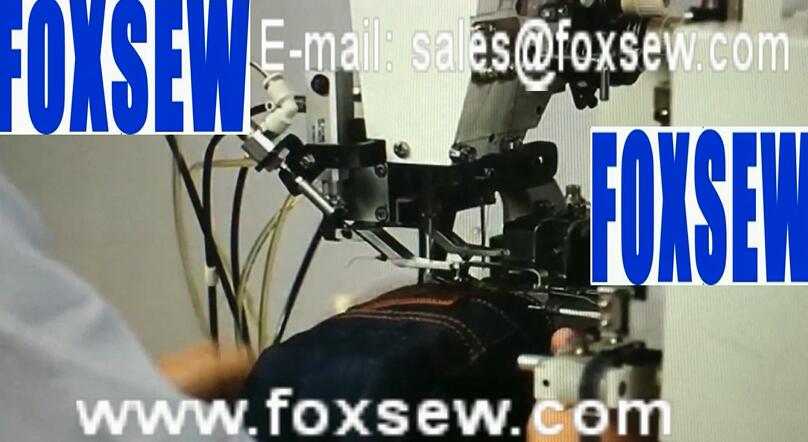 Automatic Jeans Beltloop Setter Sewing Machine