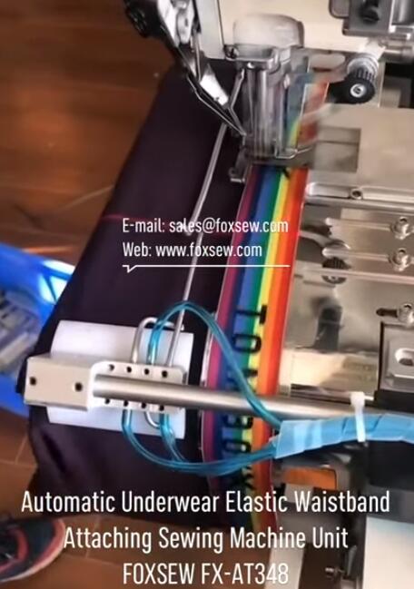 Automatic Underwear Elastic Attaching Sewing Machine Unit