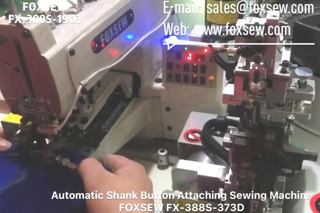 Automatic Shank Button Sewing Machine