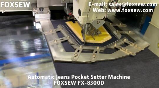 Automatic Jeans Pocket Setter Machine