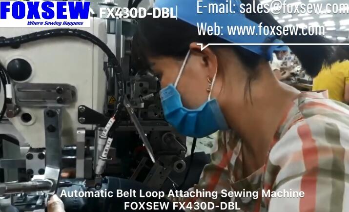 Automatic Jeans Beltloop Attaching Machine