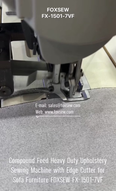 Compound Feed Heavy Duty Upholstery Sewing Machine with Side Cutter for Sofa Furniture