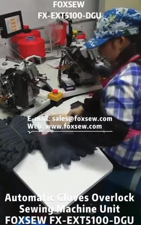 Automatic Gloves Overlock Sewing Machine