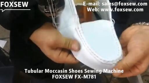 Tubular Moccasin Shoes Stitching Machine